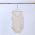 Ivory Ribbed Sleeveless Bodysuit