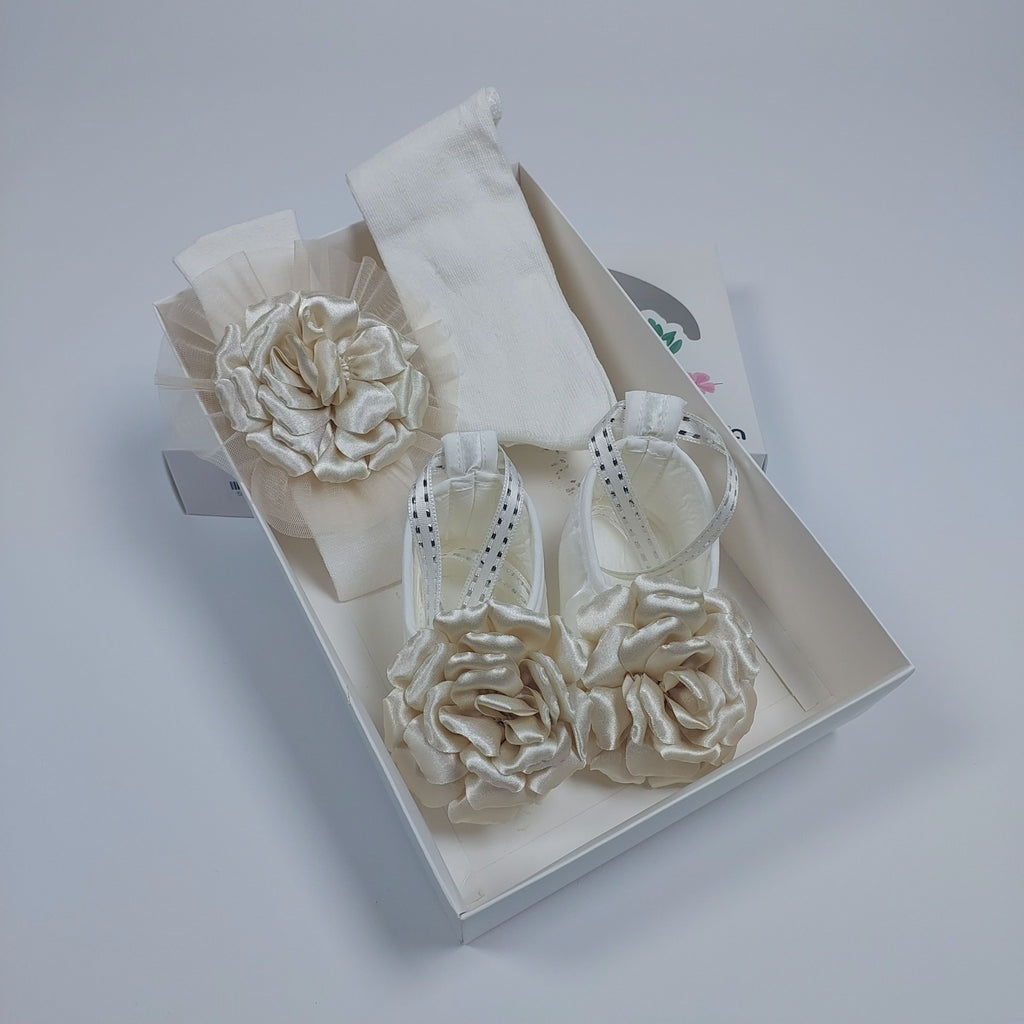 Satin Bloom-Booties