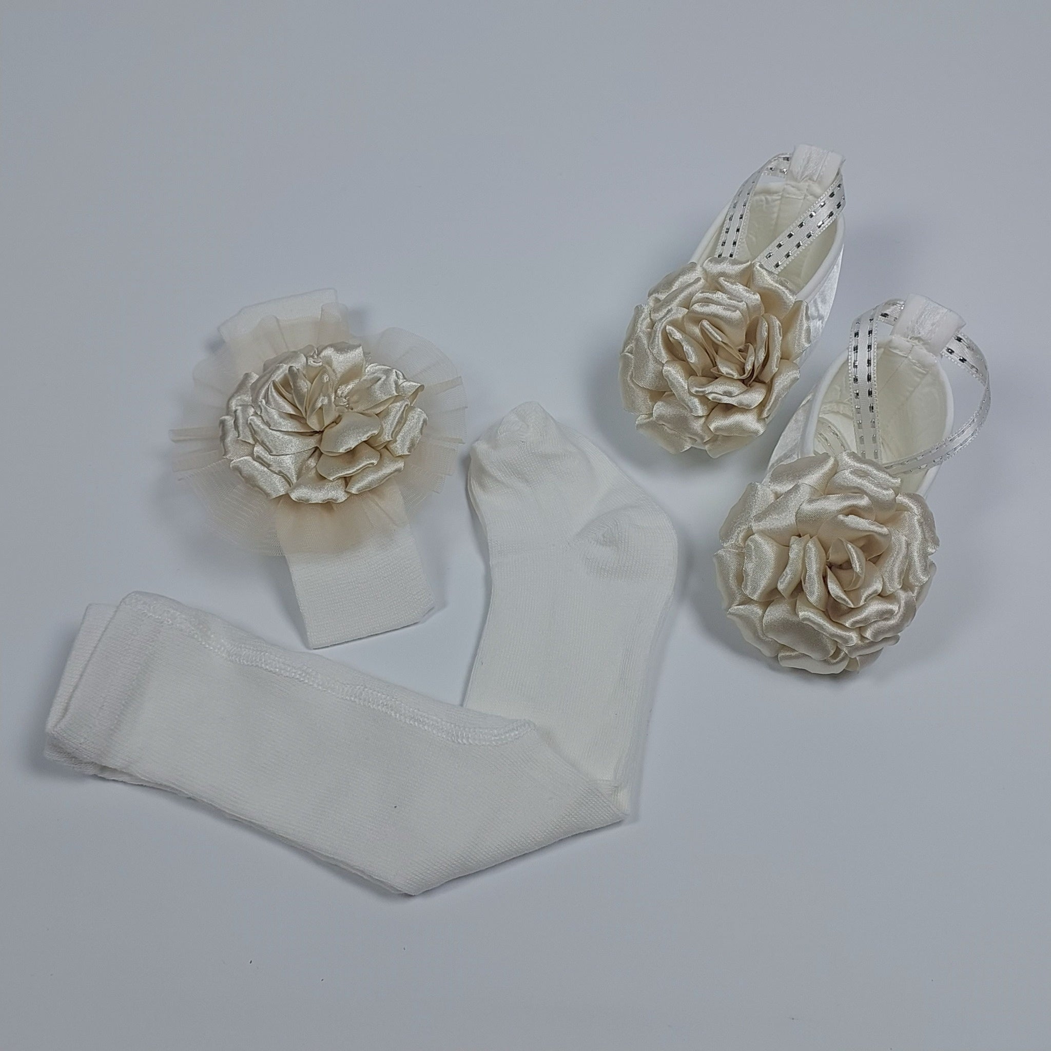 Satin Bloom-Booties