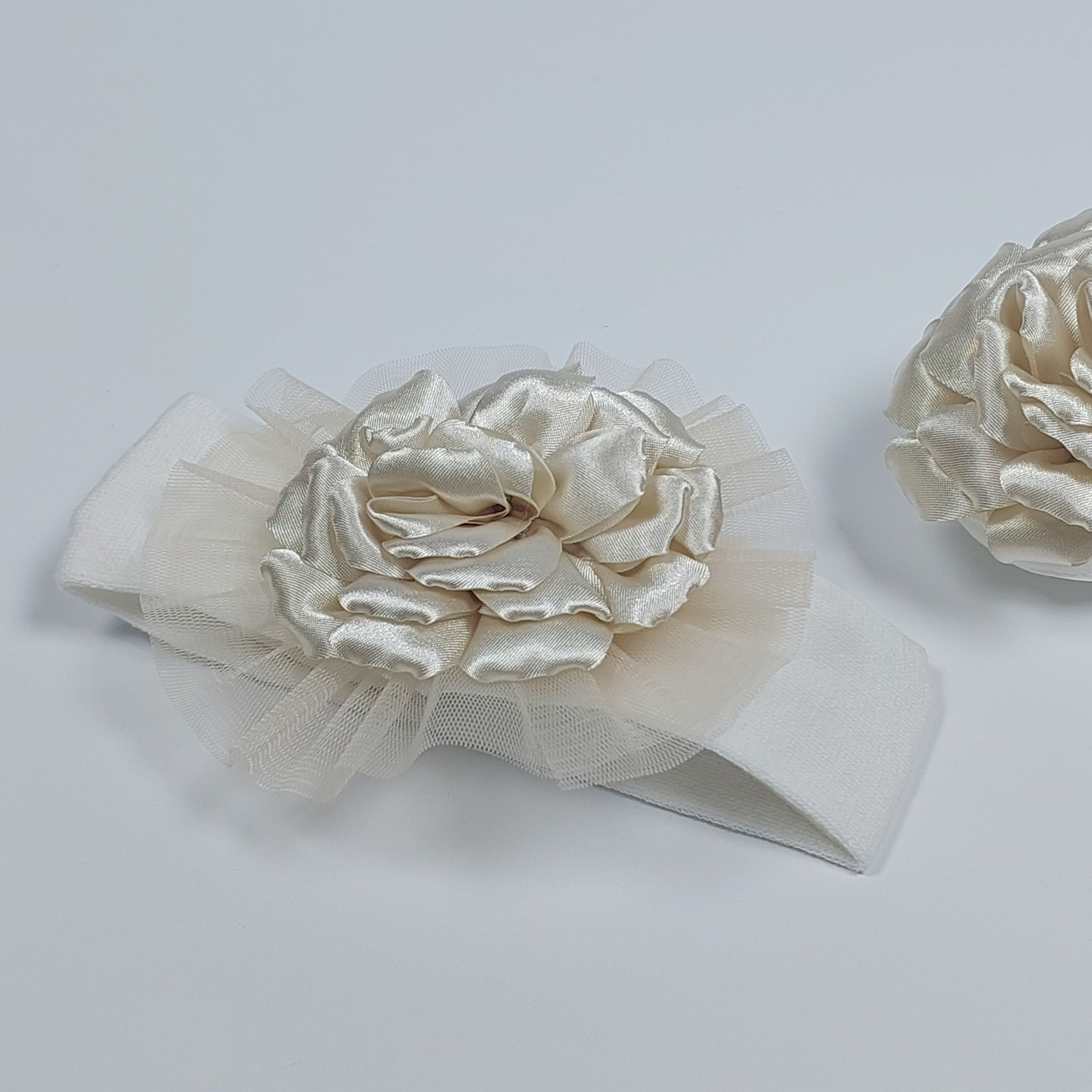 Satin Bloom-Booties
