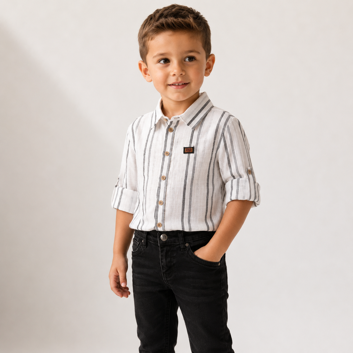 Monochrome Striped Set