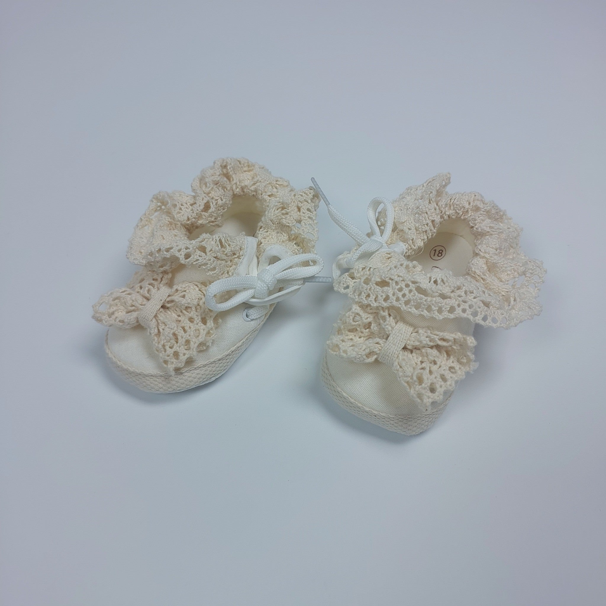 Ruffle Cream-Booties